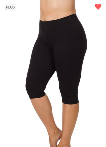 Zenana Capri Leggings Plus